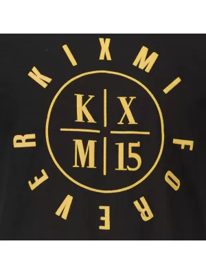 Tricou pentru bărbați KIXMI KIXM004129 NEGRU SI AURIU