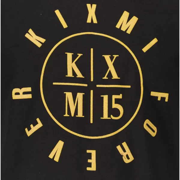  Tricou pentru bărbați KIXMI KIXM004129 NEGRU SI AURIU 