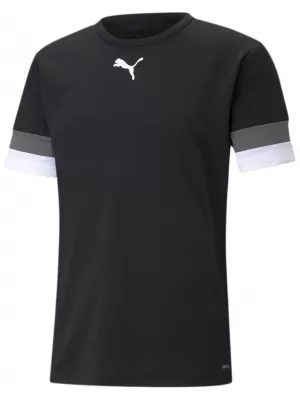 Tricou funcțional pentru bărbați PUMA TEAMRISE JERSEY 704932-03 PUMA NEGRU/AFUMAT PERLAT/PUMA ALB