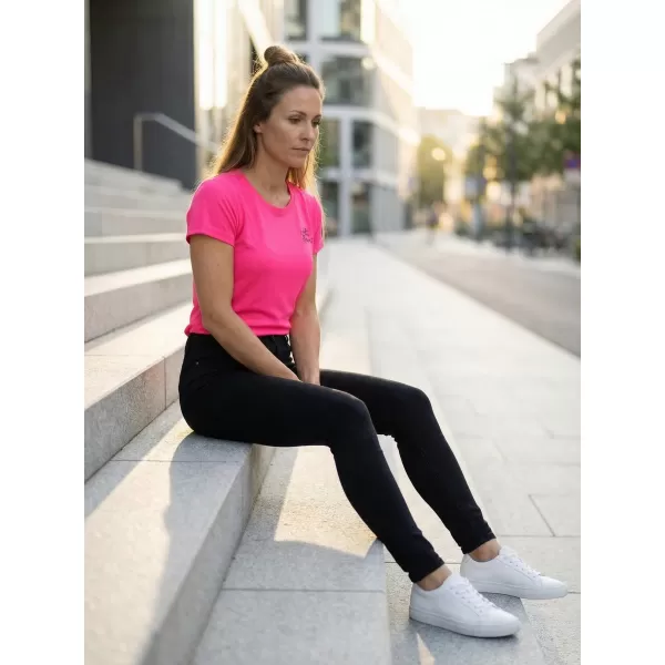  Tricou funcțional de damă ALTISPORT ALW056140 ROZ NEON 