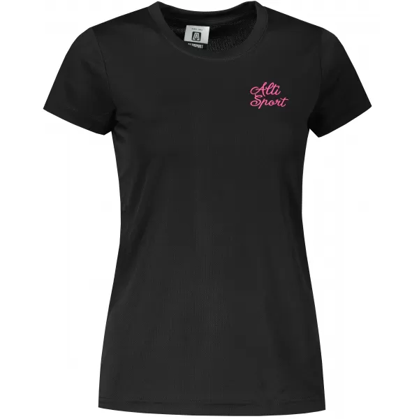  Tricou funcțional de damă ALTISPORT ALW056140 NEGRU ROZ 