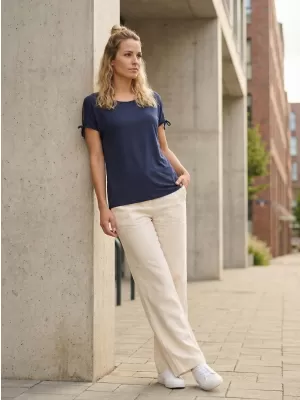 Tricou dama cu maneca scurta SAM 73 FELICIA WT 854 ALBASTRU ÎNCHIS