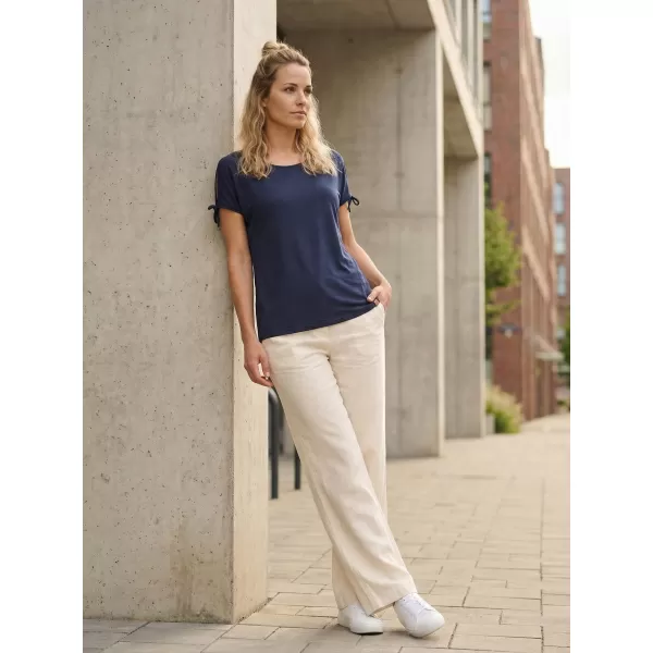 Tricou dama cu maneca scurta SAM 73 FELICIA WT 854 ALBASTRU ÎNCHIS 