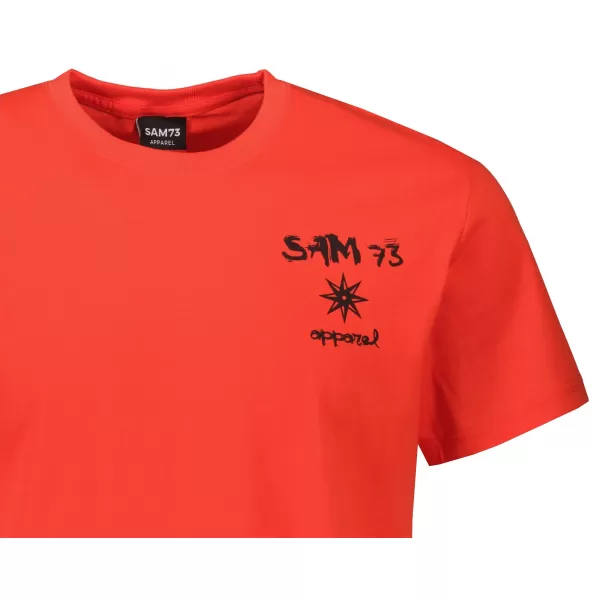  Tricou bărbătesc cu mâneci scurte SAM 73 TERENCE MT 797 ROŞU 