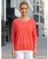 Tricou dama cu maneci 3/4 SAM 73 GLADYS WT 865 ROZ APRINS