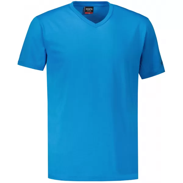  Tricou bărbătesc cu mâneci scurte SAM 73 LEONARD MT 793 ALBASTRU STRĂLUCITOR 