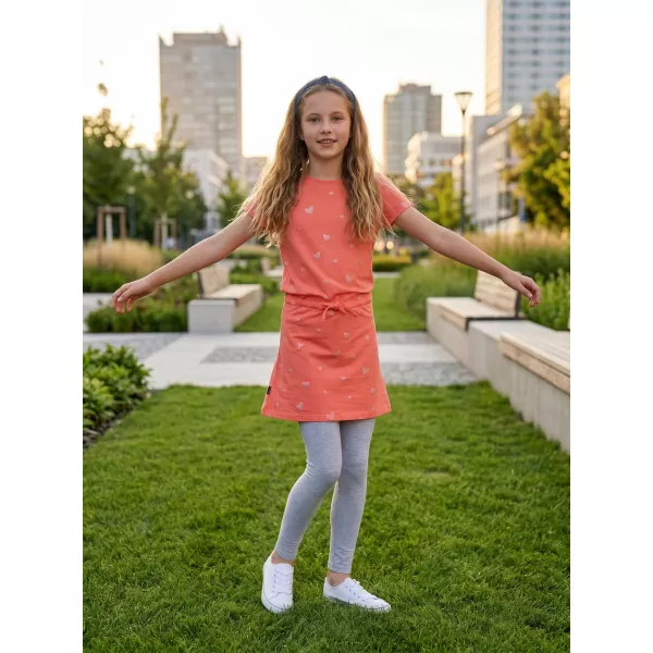  Rochie de fetiță SAM 73 WELO GZ 538 PORTOCALIU DESCHIS 