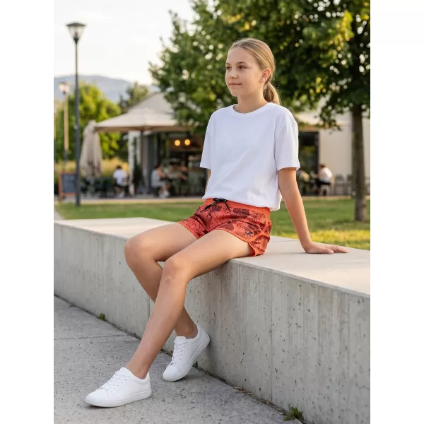  Pantaloni scurți pentru fete SAM 73 MILANIA GS 531 PORTOCALIU DESCHIS 