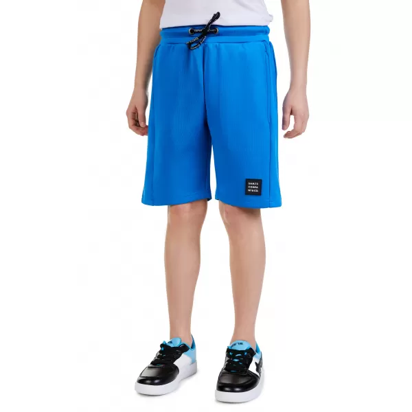  Pantaloni scurți pentru băieți SAM 73 SAF BS 538 ALBASTRU STRĂLUCITOR 