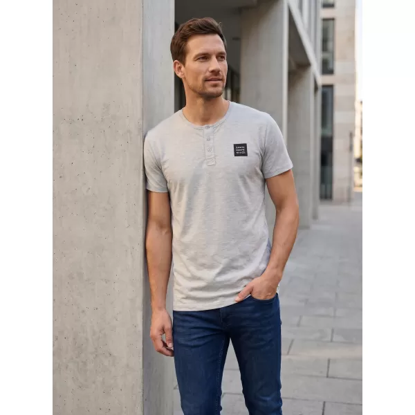  Tricou bărbătesc cu mâneci scurte SAM 73 GIDEON MT 804 GRI DESCHIS 