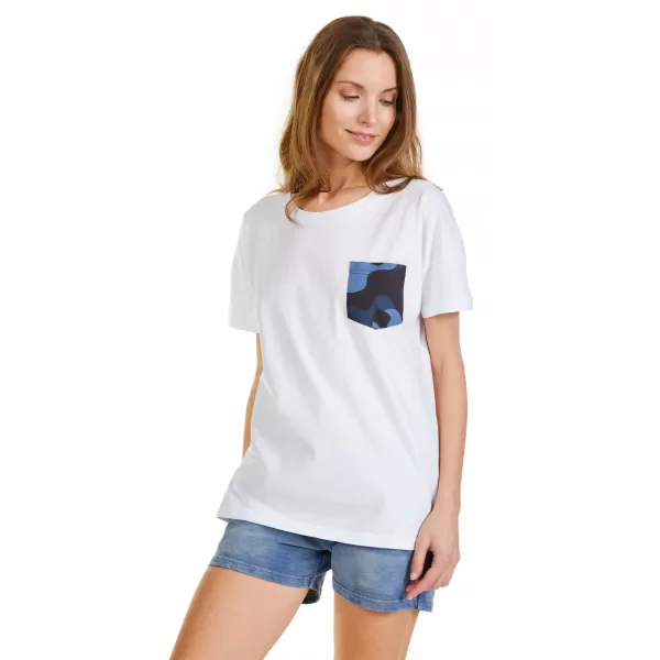  Tricou dama cu maneca scurta SAM 73 MARIE WT 848 ALB 