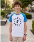 Tricou băiat cu mâneci scurte SAM 73 RICHARD BT 558 ALB