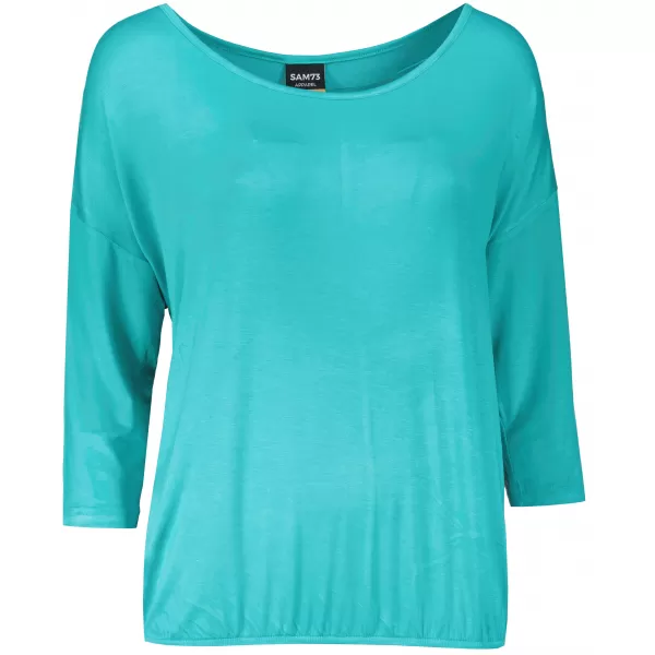  Tricou dama cu maneci 3/4 SAM 73 GLADYS WT 865 VERDE NEON 