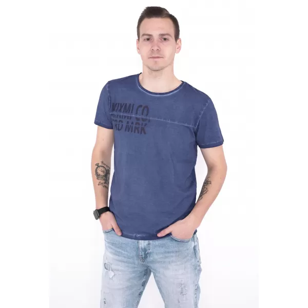  Tricou pentru bărbați KIXMI NIREL ALBASTRU INCHIS 