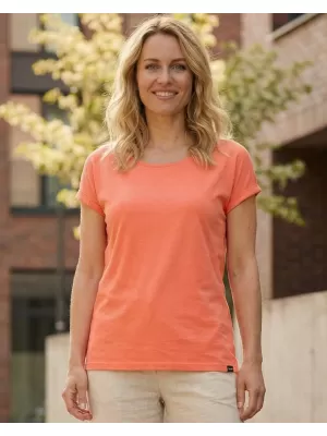Tricou dama cu maneca scurta SAM 73 ELVIRA WT 857 PORTOCALIU DESCHIS