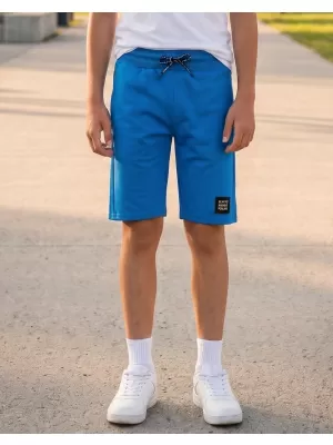 Pantaloni scurți pentru băieți SAM 73 SAF BS 538 ALBASTRU STRĂLUCITOR
