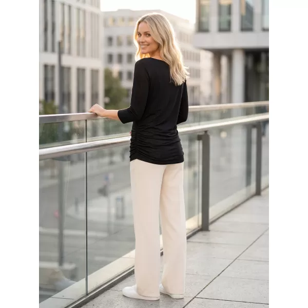  Tricou pentru femei cu mâneci 3/4 SAM 73 SHERRY WT 864 NEGRU 