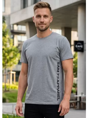 Tricou bărbătesc cu mâneci scurte SAM 73 VINCENT MT 799 GRI