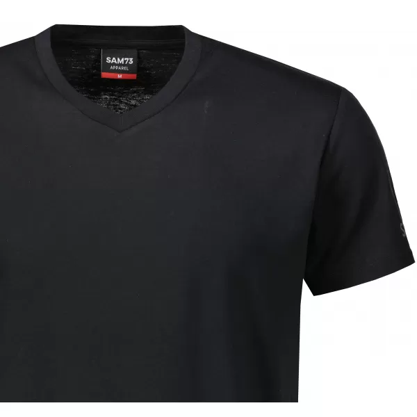  Tricou bărbătesc cu mâneci scurte SAM 73 LEONARD MT 793 NEGRU 