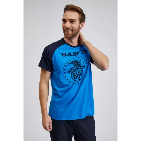  Tricou bărbătesc cu mâneci scurte SAM 73 JORDAN MT 805 ALBASTRU STRĂLUCITOR 