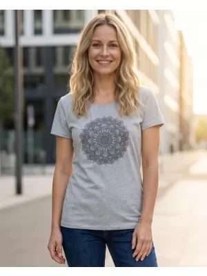 Tricou pentru femei cu mâneci scurte SAM 73 DEBORAH WT 845 GRI DESCHIS