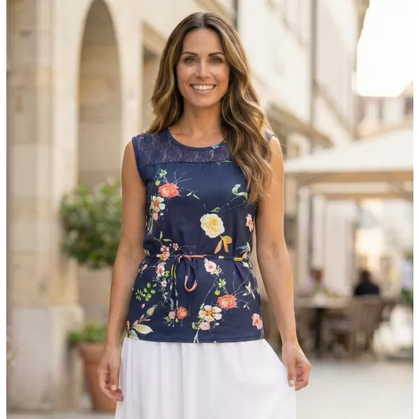  Tricou pentru femei KIXMI NARISSA ALBASTRU INCHIS 