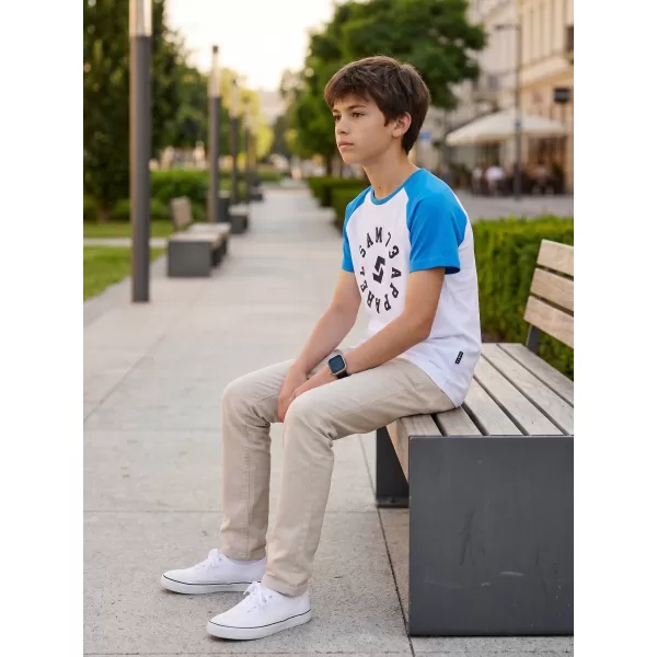 Tricou băiat cu mâneci scurte SAM 73 RICHARD BT 558 ALB 