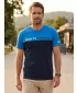 Tricou pentru bărbați cu mâneci scurte SAM 73 MALCOLM MT 800 ALBASTRU STRĂLUCITOR