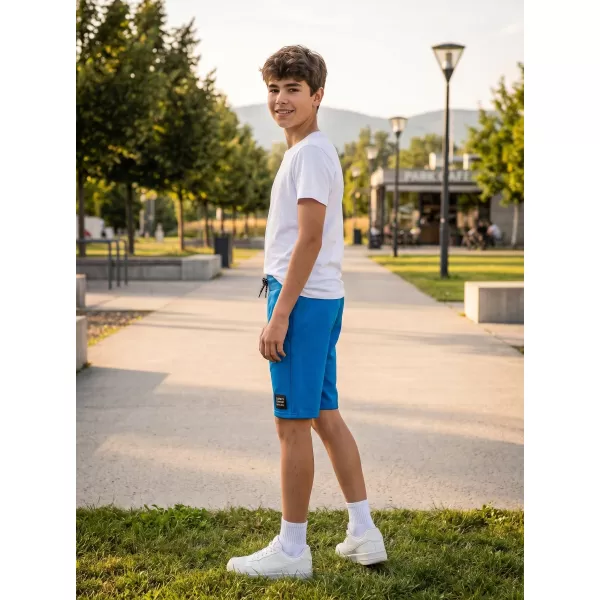  Pantaloni scurți pentru băieți SAM 73 SAF BS 538 ALBASTRU STRĂLUCITOR 