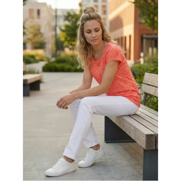  Tricou dama cu maneca scurta SAM 73 CINDY WT 859 PORTOCALIU DESCHIS 
