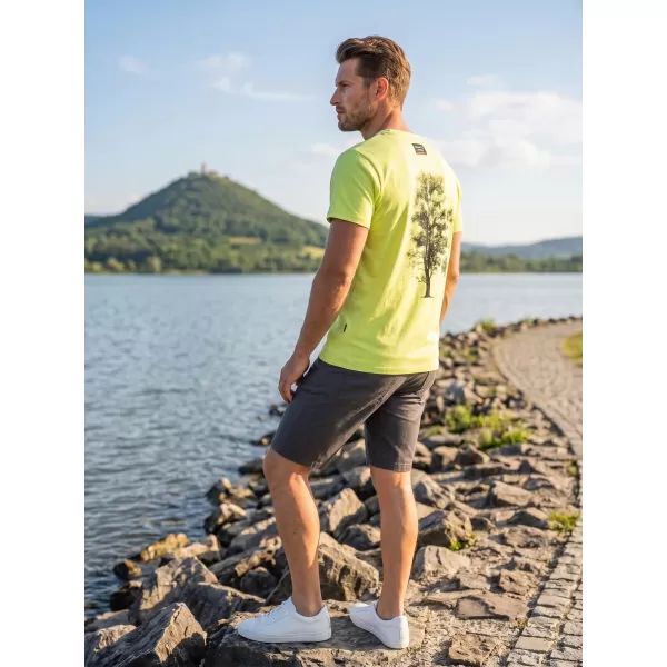  Tricou bărbătesc cu mâneci scurte SAM 73 JAMES MT 790 GALBEN DESCHIS 