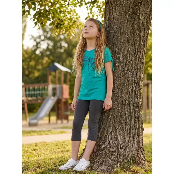  Tricou fetita cu maneca scurta SAM 73 RAELYN GT 567 TURCOAZ 
