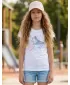 Tricou fetita cu maneca scurta SAM 73 URSULA GT 563 ALB