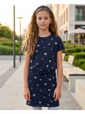 Rochie de fetiță SAM 73 WELO GZ 538 ALBASTRU ÎNCHIS
