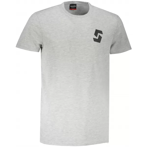 Tricou bărbătesc cu mâneci scurte SAM 73 DOUGALL MT 801 GRI DESCHIS 