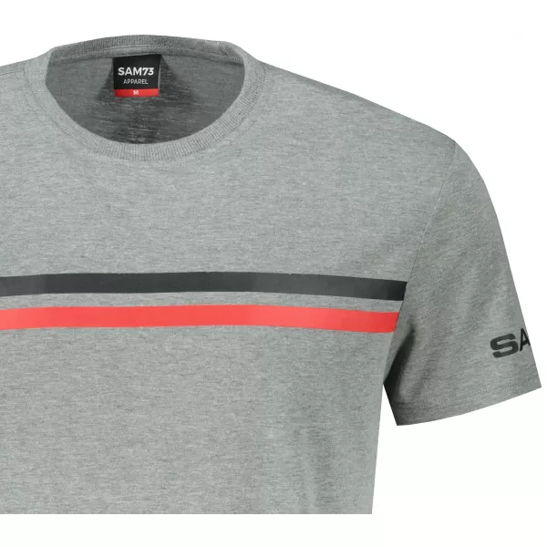  Tricou bărbătesc cu mâneci scurte SAM 73 LARRY MT 803 GRI 