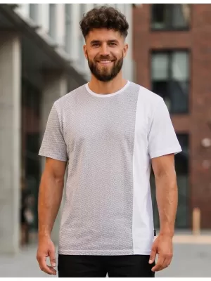 Tricou bărbătesc cu mâneci scurte SAM 73 PAUL MT 795 ALB