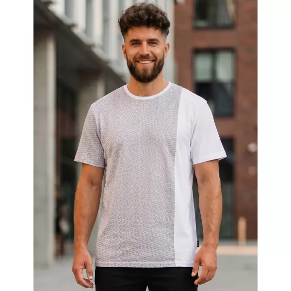  Tricou bărbătesc cu mâneci scurte SAM 73 PAUL MT 795 ALB 