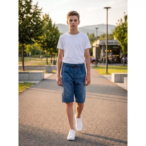 Pantaloni scurți pentru băieți SAM 73 VICTOR BS 536 DENIM LEJER 