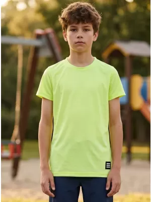 Tricou băiat cu mâneci scurte SAM 73 BRONWEN BT 561 GALBEN DESCHIS