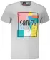 Tricou pentru bărbați cu mâneci scurte SAM 73 ELIJAH MT 789 GRI DESCHIS