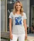 Tricou dama cu maneca scurta SAM 73 ILDA WT 855 GRI DESCHIS