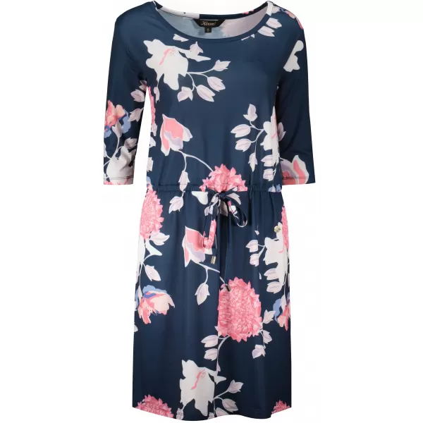  Rochie KIXMI NYDIA ALBASTRU INCHIS 