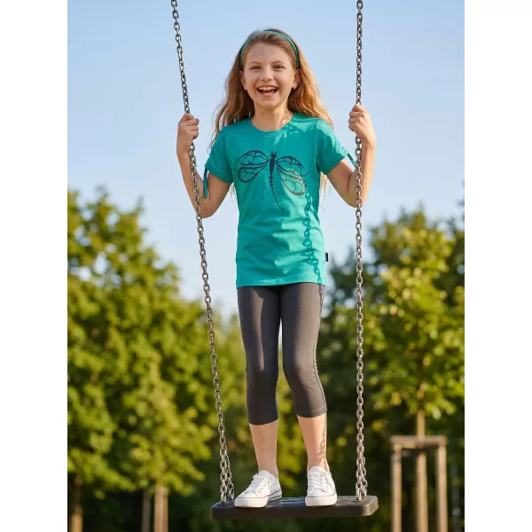  Tricou fetita cu maneca scurta SAM 73 RAELYN GT 567 TURCOAZ 