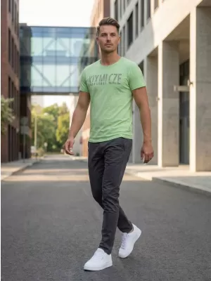 Tricou pentru bărbați KIXMI NARSEY VERDE