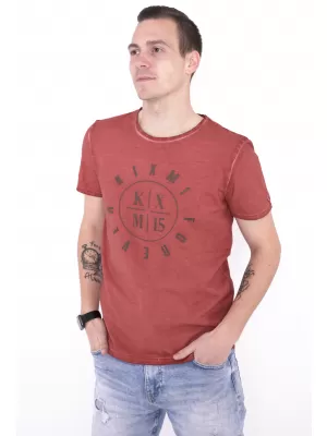 Tricou pentru bărbați KIXMI NADIR BURGUNDIA