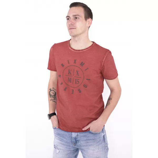  Tricou pentru bărbați KIXMI NADIR BURGUNDIA 