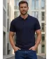 Tricou pentru bărbați cu guler SAM 73 HENRY MT 788 ALBASTRU ÎNCHIS