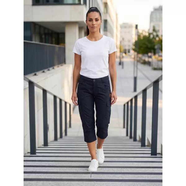  Pantaloni 3/4 dama SAM 73 SHELLA WK 779 ALBASTRU ÎNCHIS 