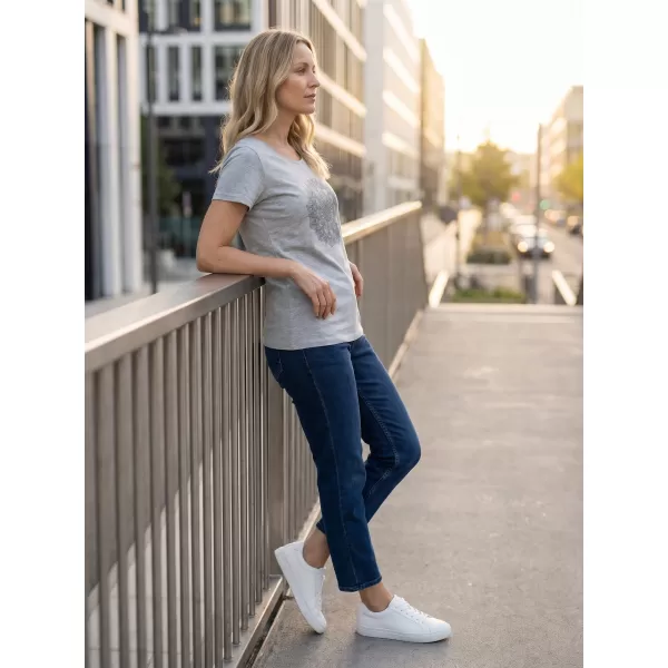  Tricou pentru femei cu mâneci scurte SAM 73 DEBORAH WT 845 GRI DESCHIS 
